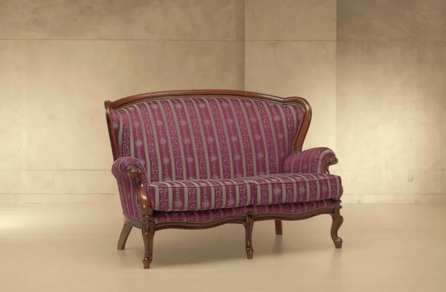 obrazek 1 Luksusowa bordowa sofa w stylu francuskim – Morello Gianpaolo