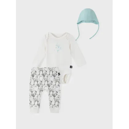 Zdjęcie Reima Komplet body i spodnie MOOMIN Dyrbaraste 5200067A Biały Regular Fit