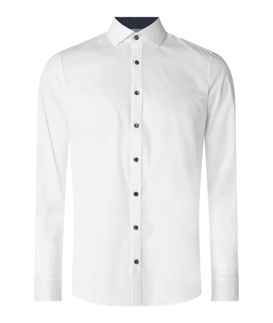 obrazek 1 Koszula biznesowa o kroju slim fit z popeliny