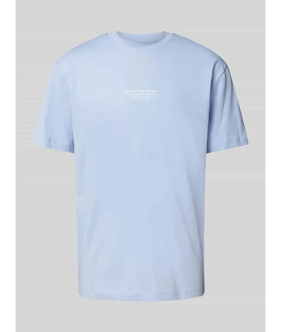 obrazek 1 T-shirt o kroju relaxed fit z czystej bawełny