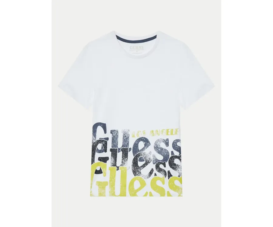 obrazek 1 Guess T-Shirt L5RI12 K8HM4 Biały Regular Fit
