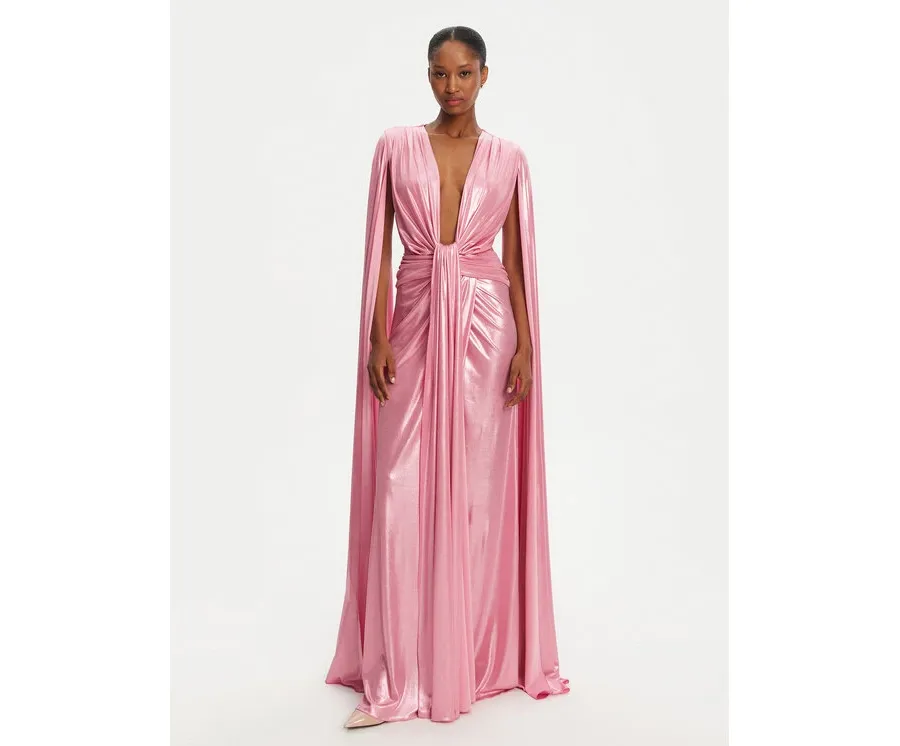 obrazek 1 Babylon Sukienka wieczorowa MF0223 Różowy Regular Fit