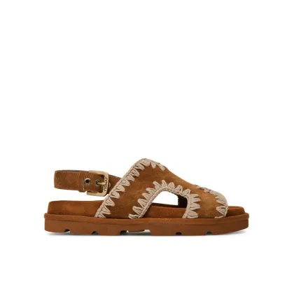 Zdjęcie Mou Sandały Low bio sandal MU.SW631006A Brązowy