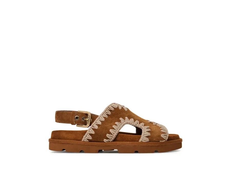 obrazek 1 Mou Sandały Low bio sandal MU.SW631006A Brązowy