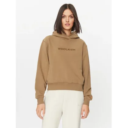 Zdjęcie Woolrich Bluza Logo Hoodie CFWWSW0116FRUT3164 Brązowy Regular Fit