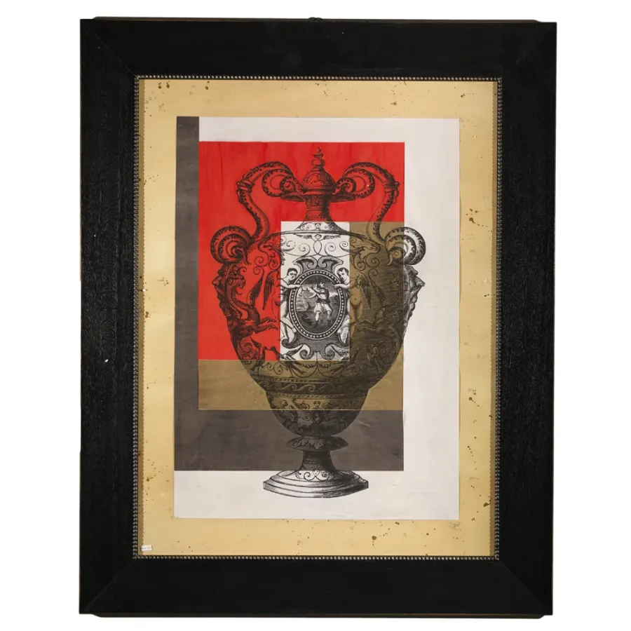 obrazek 1 Ręcznie retuszowany nadruk przedstawiający wazon H.103xL.83xP.5 cm