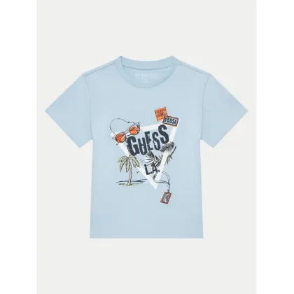 Zdjęcie Guess T-Shirt N5GI05 K8HM4 Niebieski Regular Fit