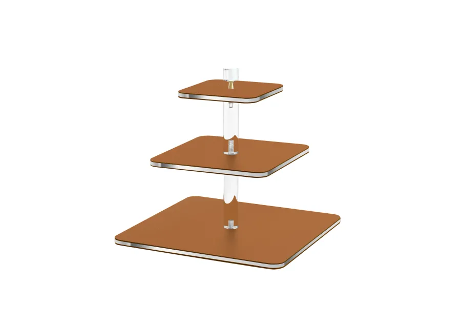 picture 1 Modern serving stand with amber elements