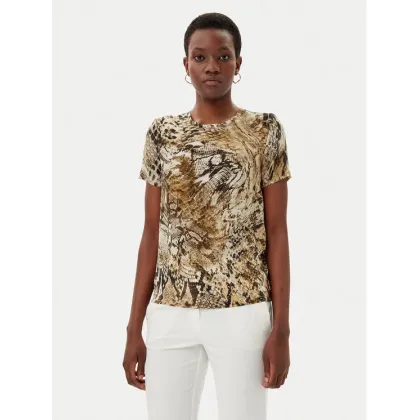 Zdjęcie Marciano Guess Bluzka Blusa tatjana ss printed Brązowy Comfort Fit