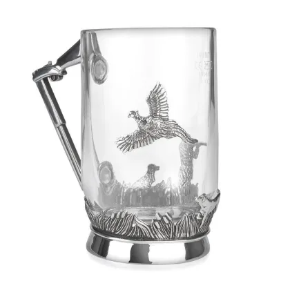 Zdjęcie Kufel szklany zdobiony sceną polowania – prezent dla myśliwego