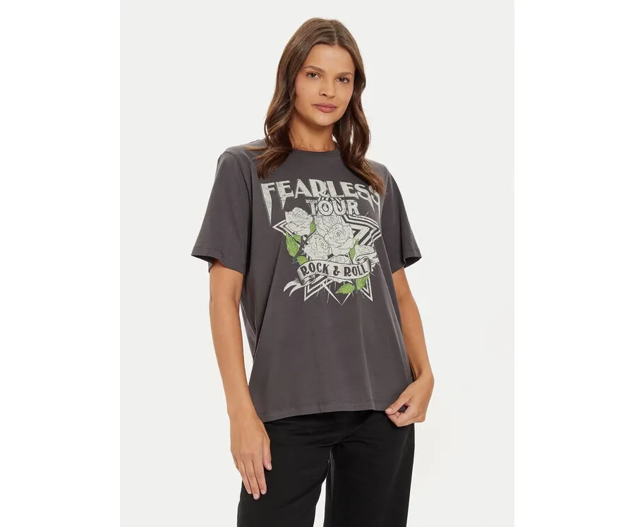 obrazek 1 Vero Moda T-Shirt Boda Caty 10315697 Szary Boxy Fit