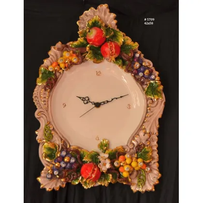 Zdjęcie Niezwykły zegar ozdobny z ceramiki do stylowych wnętrz