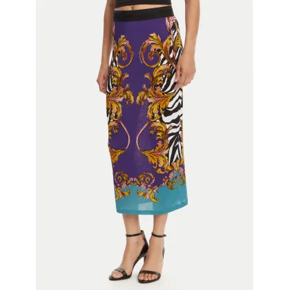 Zdjęcie Versace Jeans Couture Spódnica ołówkowa 78HAE8P6 Fioletowy Slim Fit
