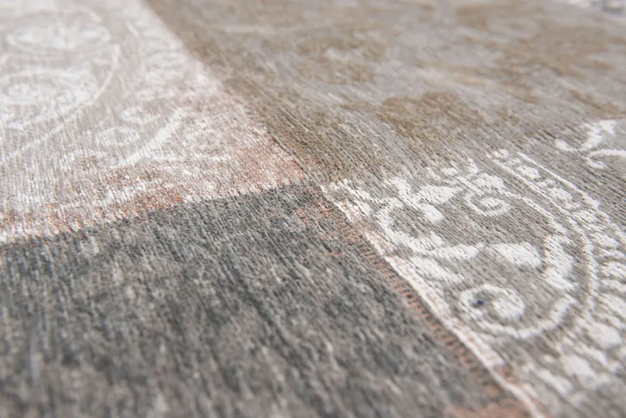 obrazek 4 Nieszablonowy beżowy dywan patchwork - GHENT BEIGE 8982