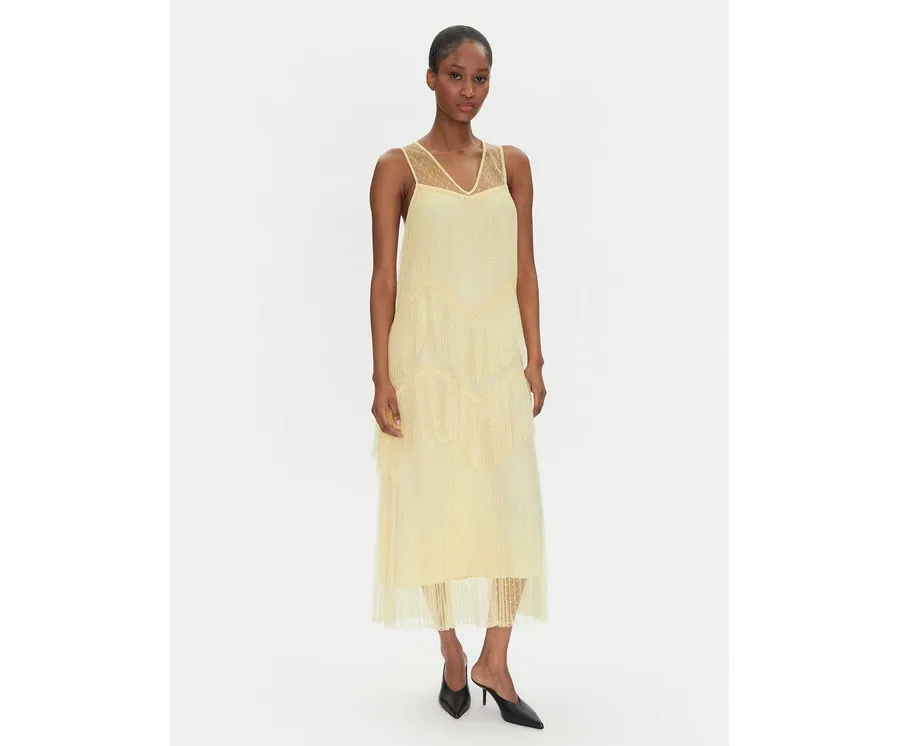 obrazek 1 TWINSET Sukienka letnia 251TP2511 Beżowy Regular Fit