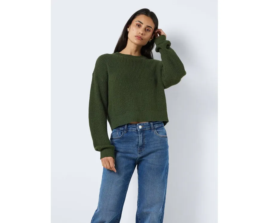 obrazek 1 Noisy May Sweter Maysa 27021536 Zielony Relaxed Fit