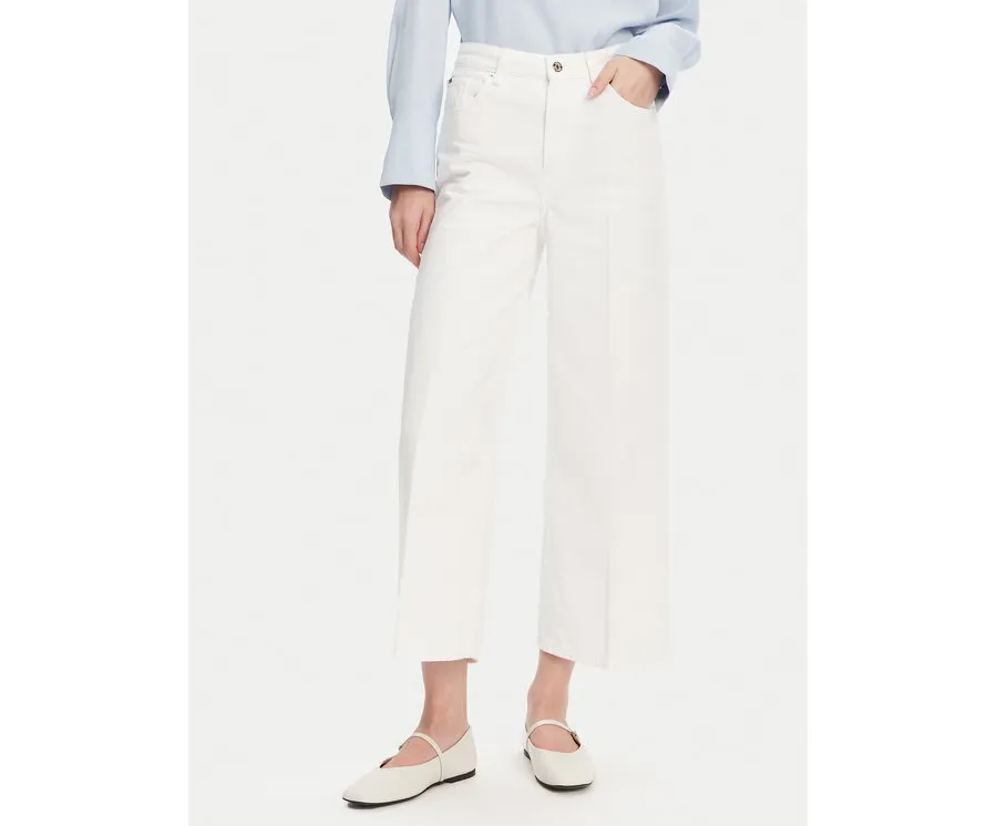 obrazek 1 Tommy Hilfiger Jeansy WW0WW44363 Biały Wide Leg