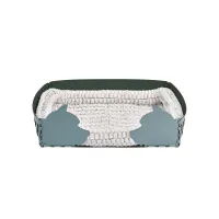 Zdjęcie Designerskie legowisko dla psa 60x42xH15 cm w jasnobłękitnym pastelowym kolorze