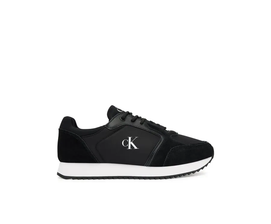 obrazek 1 Calvin Klein Jeans Sneakersy Runner Laceup Sock Mg Nylon Mix YW0YW01644 Czarny