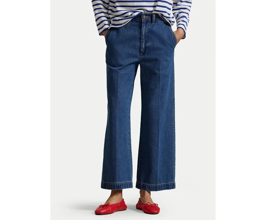 obrazek 1 Polo Ralph Lauren Jeansy 211959033001 Granatowy Wide Leg