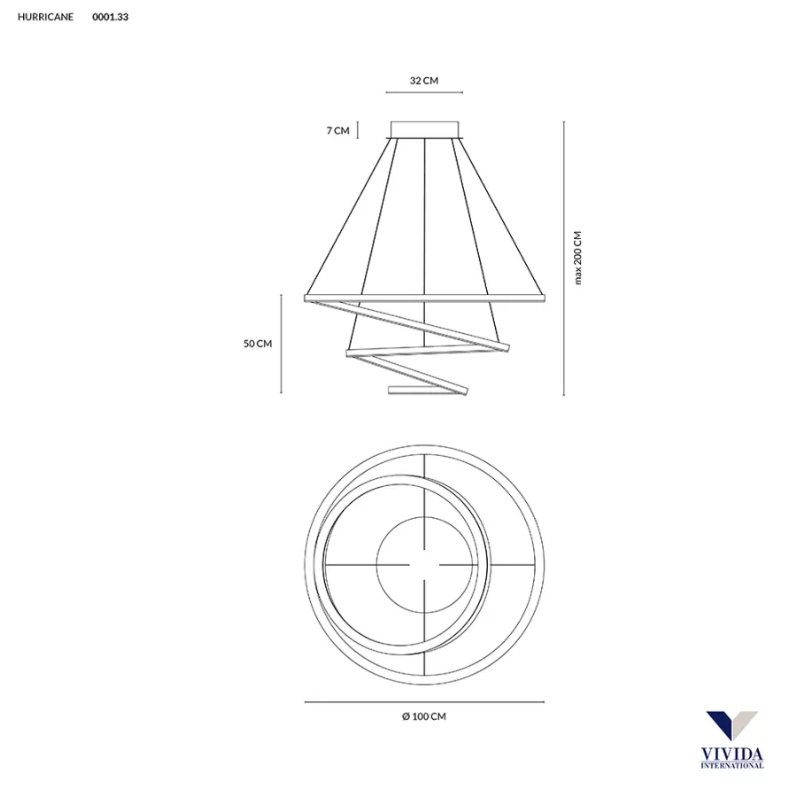 obrazek 3 Nietypowa lampa wisząca Hurricane 5 do domu