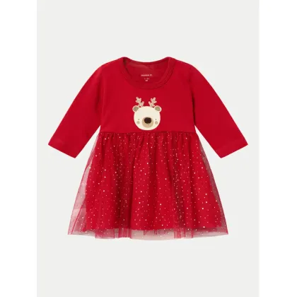 Zdjęcie NAME IT Sukienka codzienna 13234546 Czerwony Regular Fit