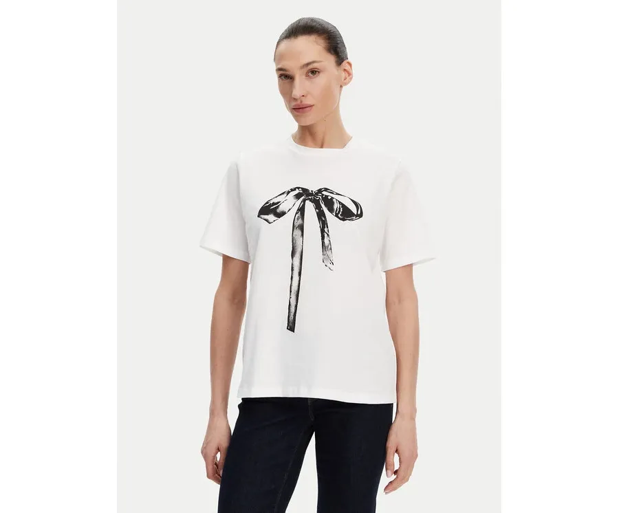 obrazek 1 ACCESS FASHION T-Shirt 53-2117-110 Biały Regular Fit