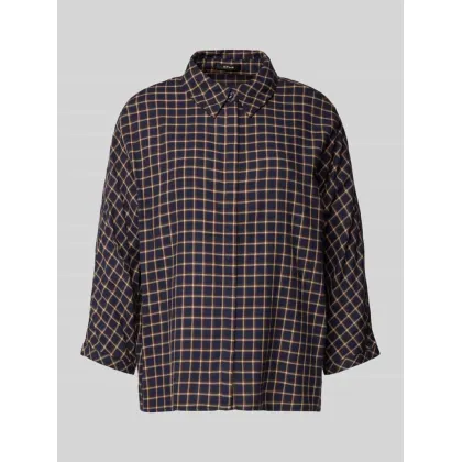 Zdjęcie Bluzka koszulowa o kroju regular fit z rękawem o dł. 3/4 model ‘Fudo’