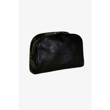 Zdjęcie Elegancka kosmetyczka skórzana w kolorze czarnym - Terrida