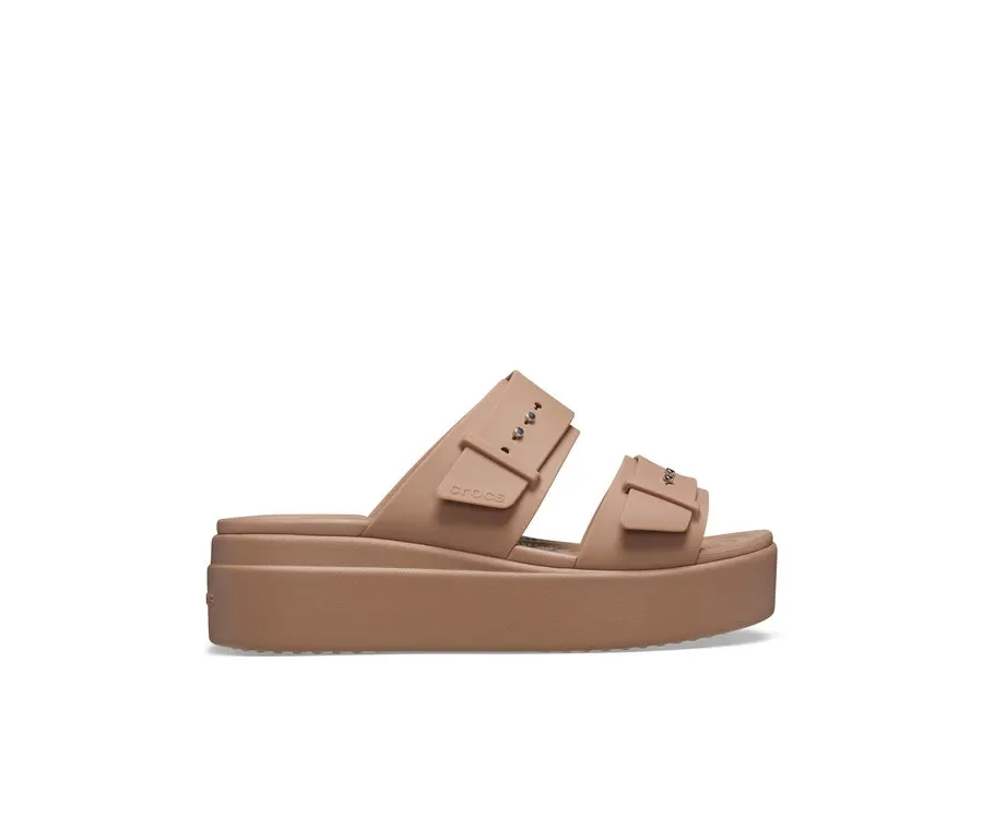obrazek 1 Crocs Klapki Brooklyn Low Wedge Sandal W 207431 Beżowy