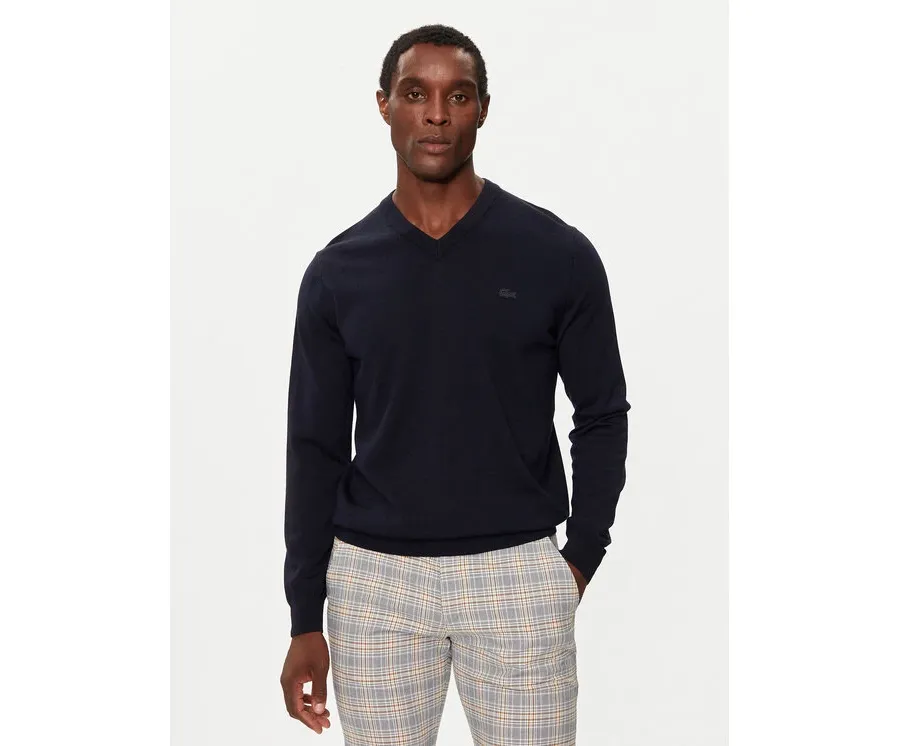 obrazek 1 Lacoste Sweter AH1990 Granatowy Regular Fit