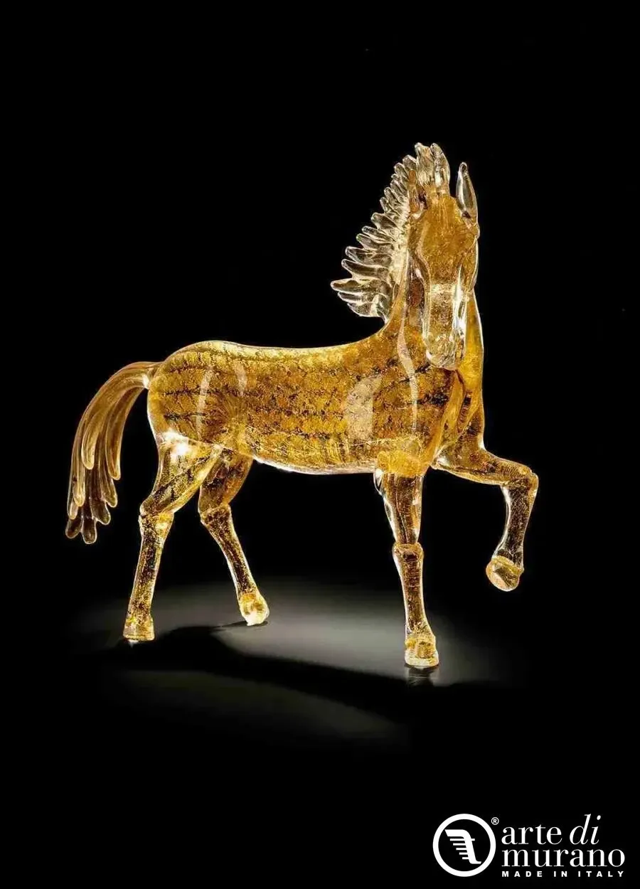 obrazek 1 Elegancka figura konia ze szkła Murano rozmiar S