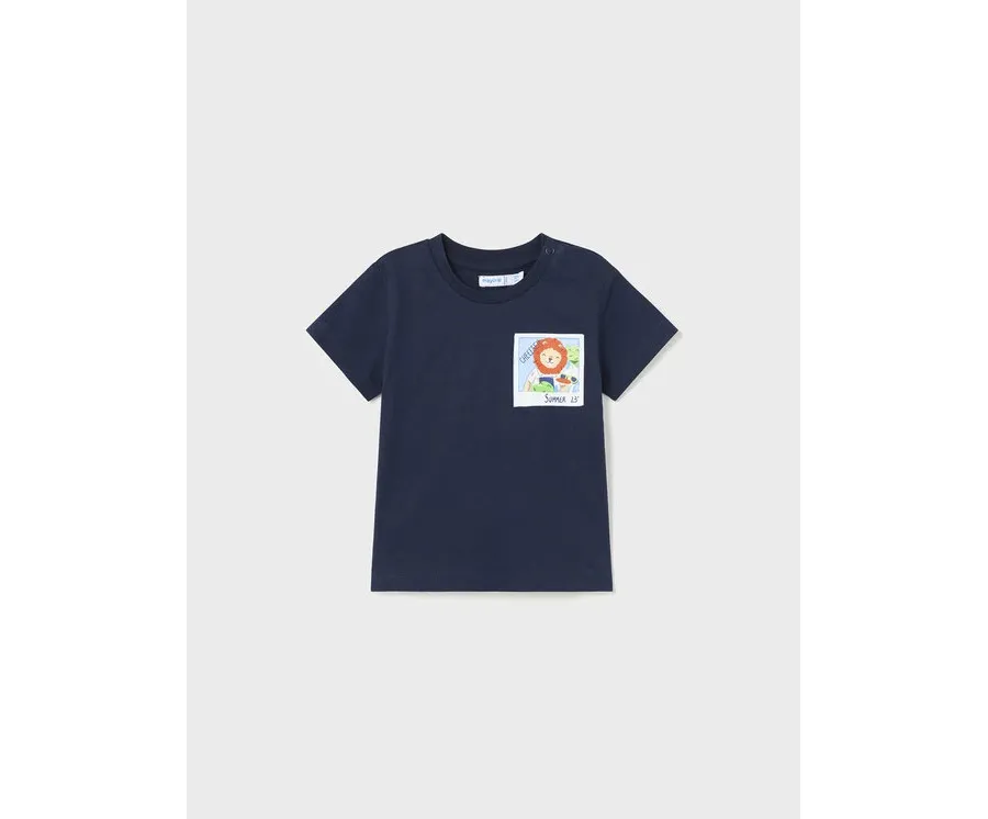 obrazek 1 Mayoral T-Shirt 1019 Granatowy Regular Fit