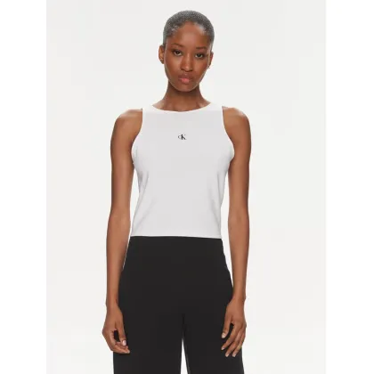Zdjęcie Calvin Klein Jeans Top Archival J20J223107 Biały Slim Fit