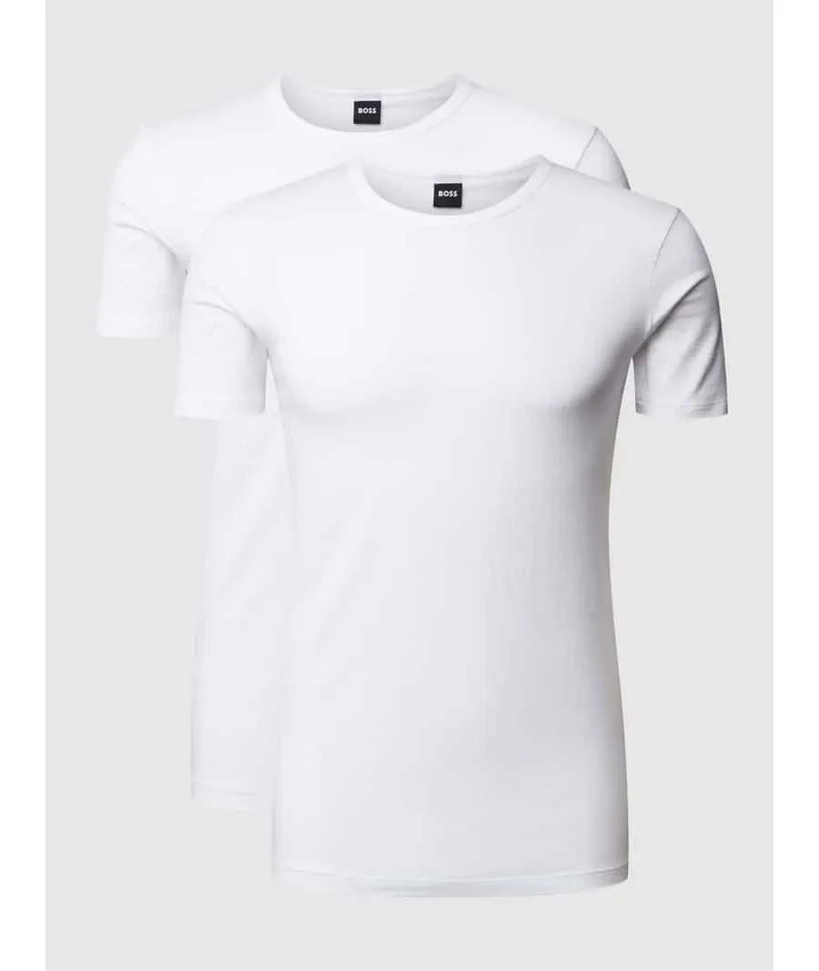 obrazek 1 T-shirt z detalem z logo w zestawie 2 szt.