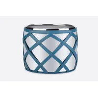 Picture Luxurious wine cooler in a blue leather case - for the kitchen
