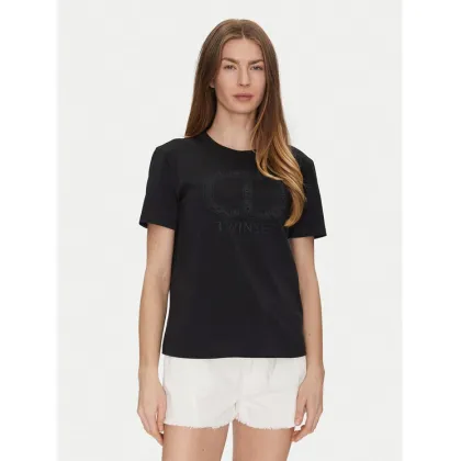 Zdjęcie TWINSET T-Shirt 251TP2072 Czarny Regular Fit