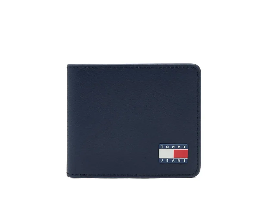 obrazek 1 Tommy Jeans Duży Portfel Męski Tjm Heritage Leather Cc Wallet AM0AM13371 Granatowy