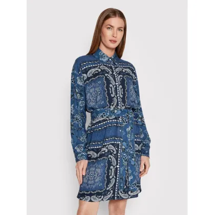 Zdjęcie Liu Jo Sukienka koszulowa UA2189 D4714 Niebieski Relaxed Fit