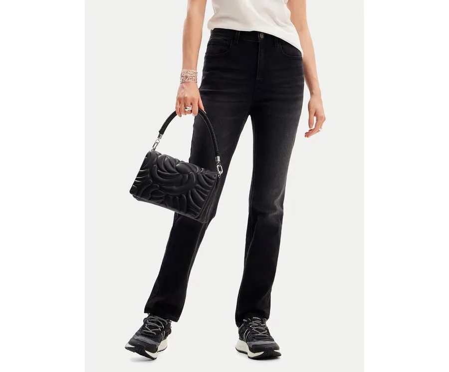 obrazek 1 Desigual Jeansy Carmela 24WWDD95 Czarny Skinny Fit