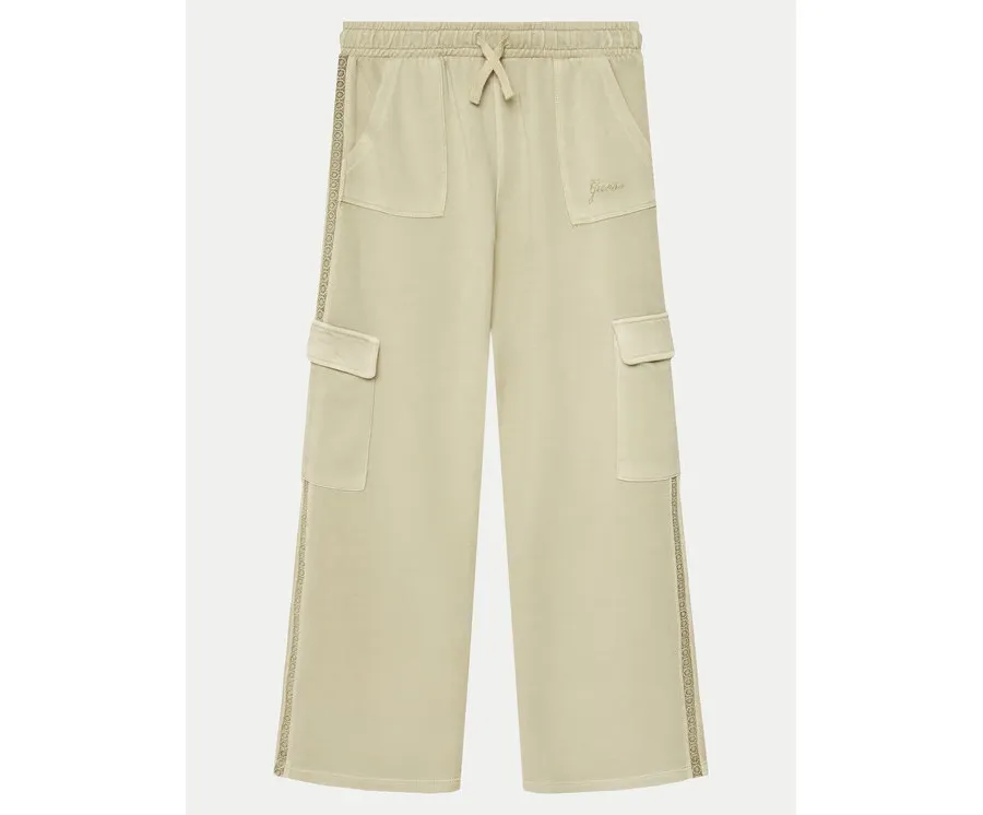 obrazek 1 Guess Spodnie materiałowe J5RQ14 KAD74 Zielony Regular Fit