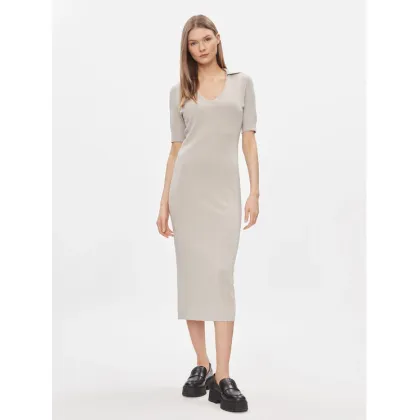 Zdjęcie Calvin Klein Sukienka dzianinowa K20K206519 Beżowy Regular Fit