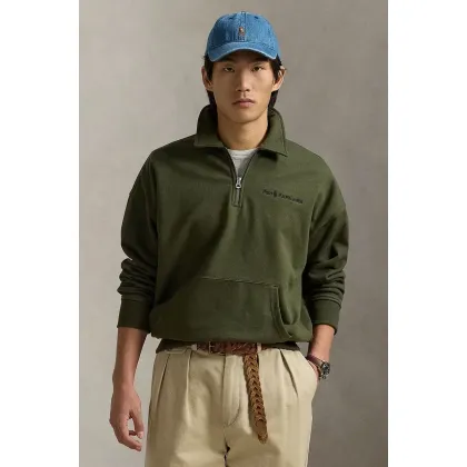 Zdjęcie Polo Ralph Lauren bluza męska kolor zielony gładka 710961138