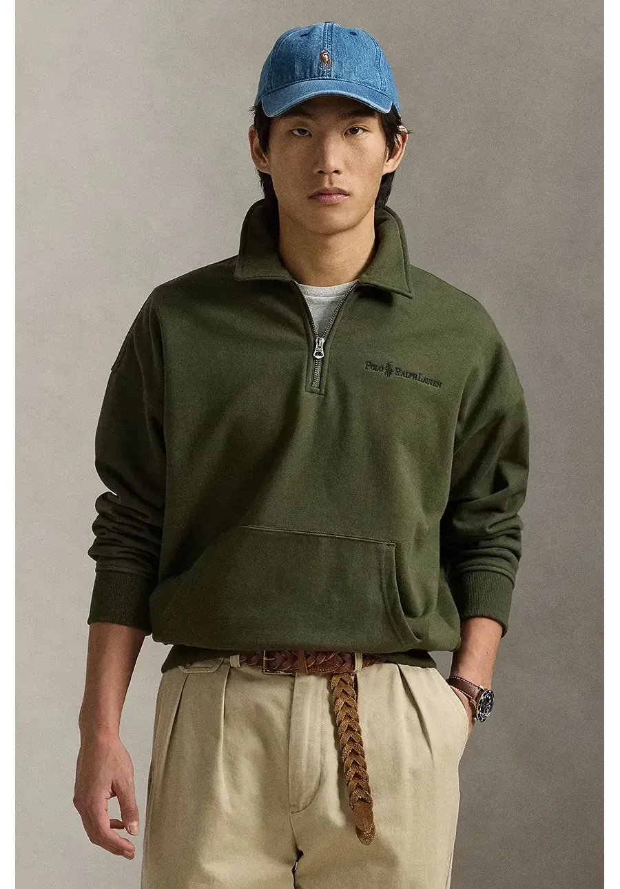 obrazek 1 Polo Ralph Lauren bluza męska kolor zielony gładka 710961138