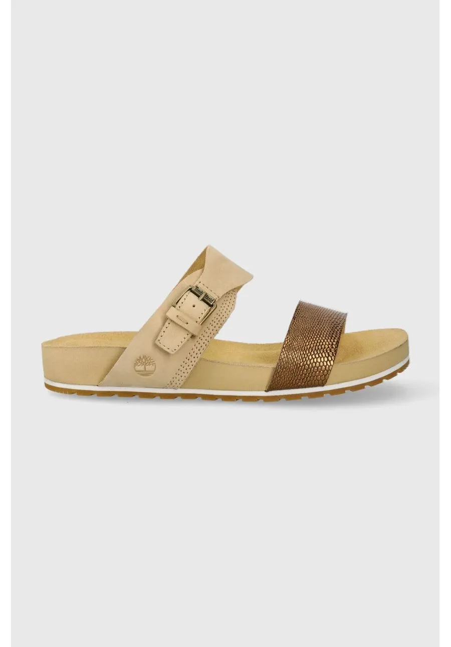 obrazek 1 Timberland klapki skórzane Malibu Waves 2 męskie kolor beżowy