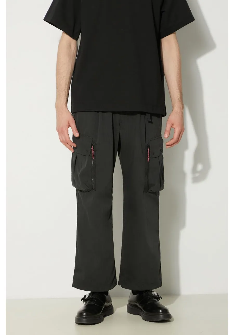 obrazek 1 Nanga spodnie Hinoc Ripstop Field Cargo Pants męskie kolor czarny w fasonie cargo NW2411.1I700.A