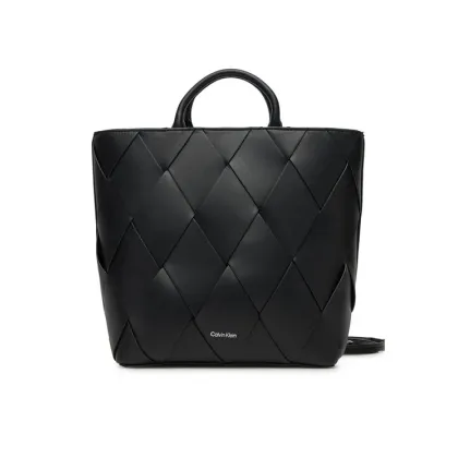 Zdjęcie Calvin Klein Torebka Ck Woven Medium Tote K60K613176 Czarny