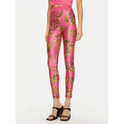 Zdjęcie Versace Jeans Couture Legginsy 78HAC101 Różowy Slim Fit
