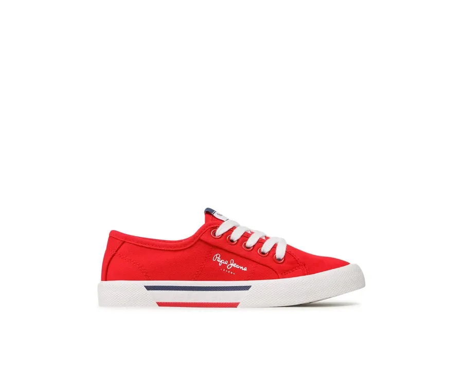 obrazek 1 Pepe Jeans Tenisówki Brady Boy Basic PBS30527 Czerwony