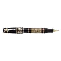 Picture Luxurious ballpoint pen, hand-decorated with Risorgimento